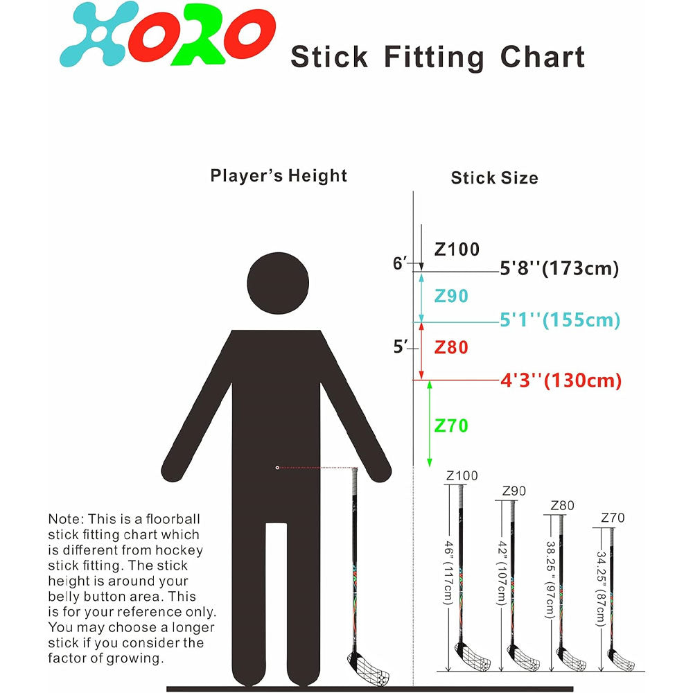 ACCUFLI XORO Z80 GREEN FLOORBALL STICK