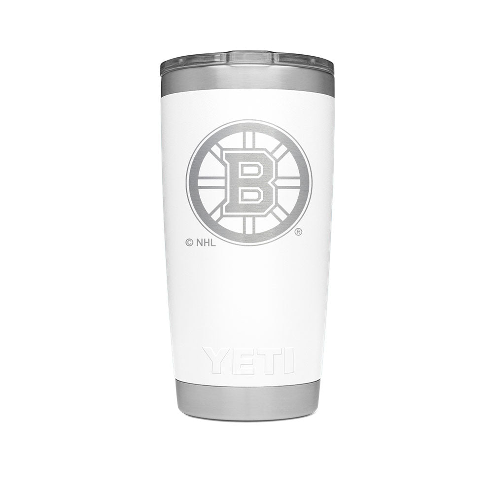 YETI RAMBLER 20 OZ TUMBLER BRUINS - WHITE