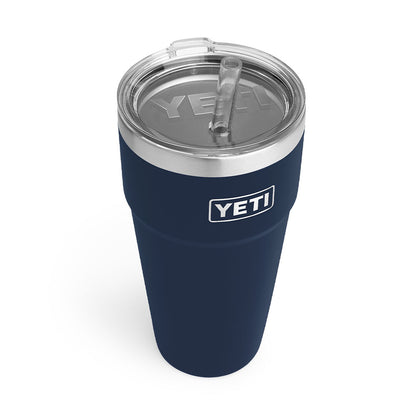 YETI RAMBLER 26OZ NAVY STRAW CUP