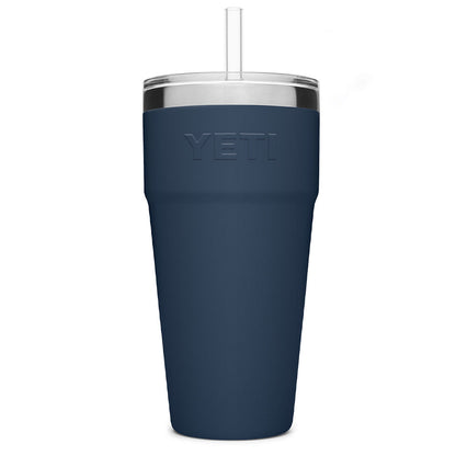 YETI RAMBLER 26OZ NAVY STRAW CUP