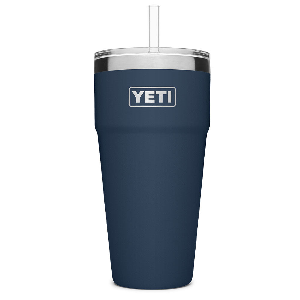 YETI RAMBLER 26OZ NAVY STRAW CUP