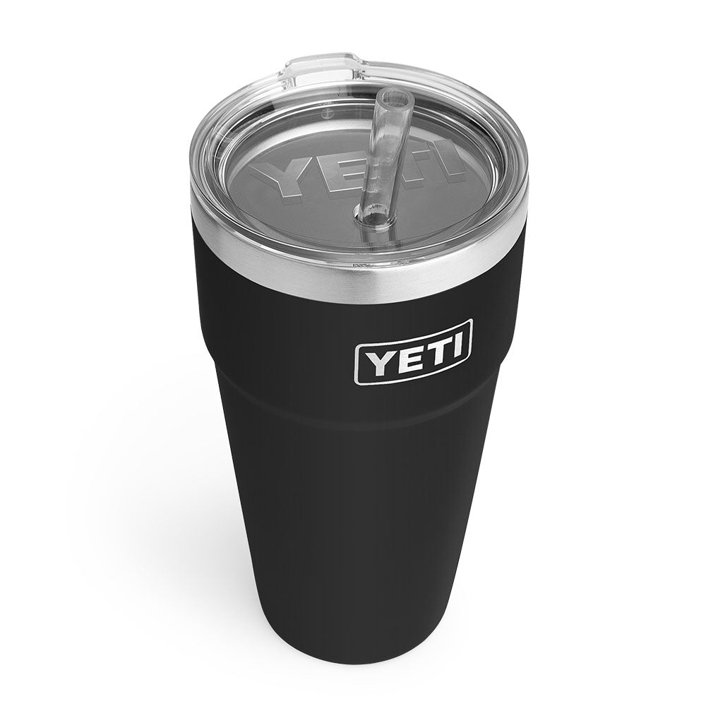 YETI RAMBLER 26OZ STRAW CUP - BLACK