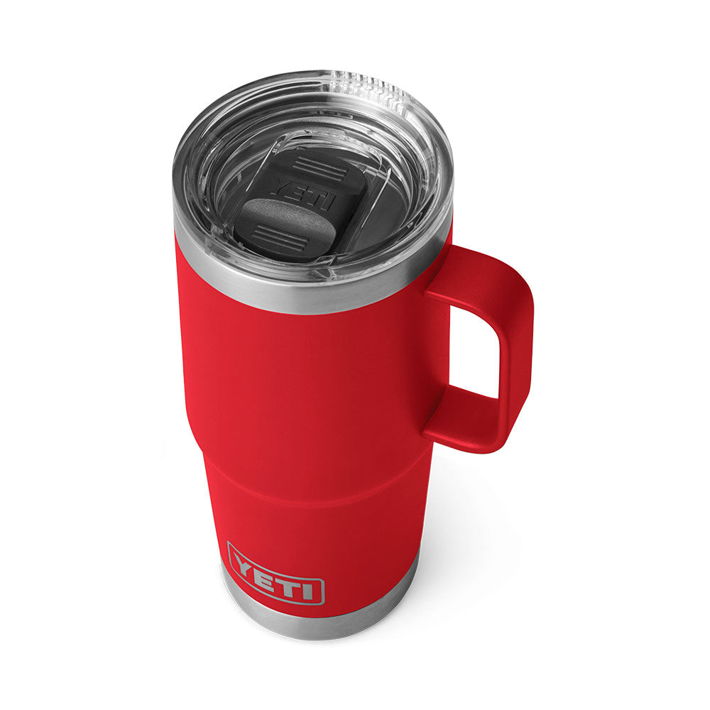 YETI RAMBLER RESCUE RED 20 OZ TRAVEL MUG