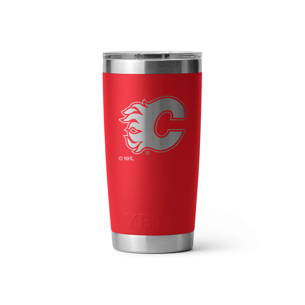 Yeti Rambler 20 OZ Calgary Flames Red Tumbler