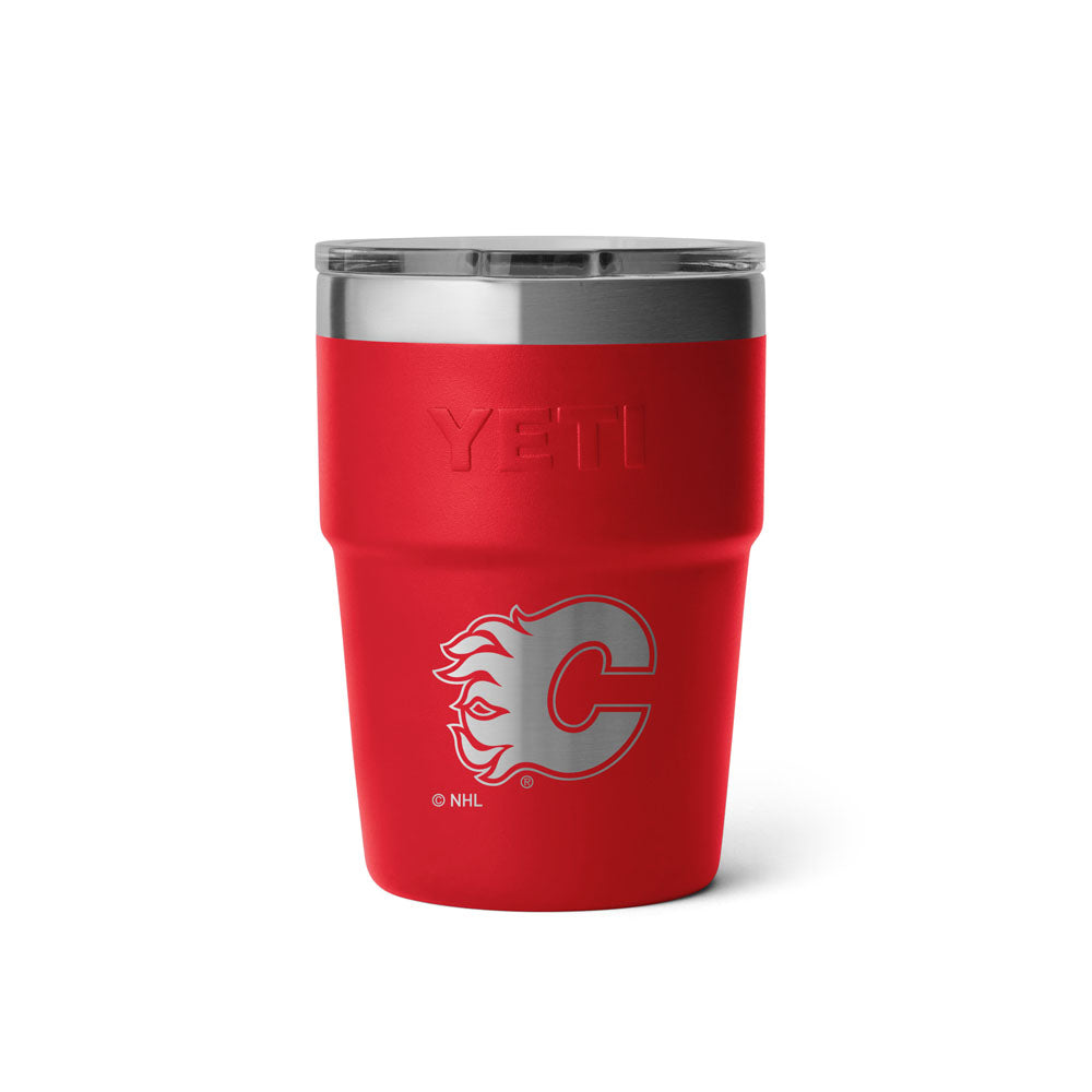 Yeti Rambler 16 OZ Calgary Flames Red Stackable Cup