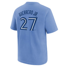 Outerstuff Toronto Blue Jays Vladimir Guerrero Jr. Youth Name And Number Baby Blue T Shirt