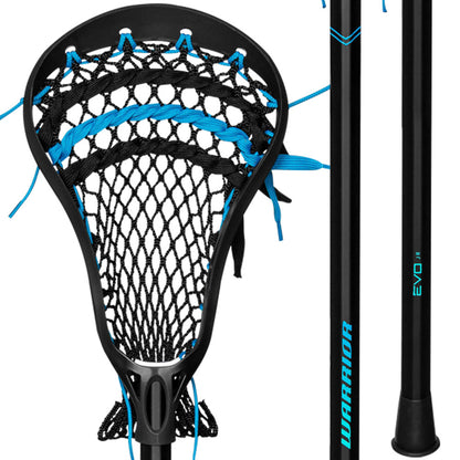 WARRIOR EVO JUNIOR BLACK LACROSSE STICK