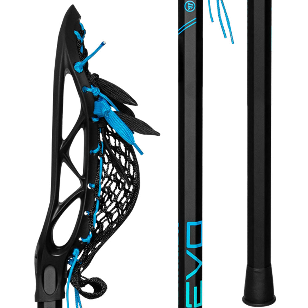 WARRIOR EVO JUNIOR BLACK LACROSSE STICK