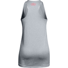 UNDER ARMOUR BIG LOGO SLASH GIRLS GREY TANK