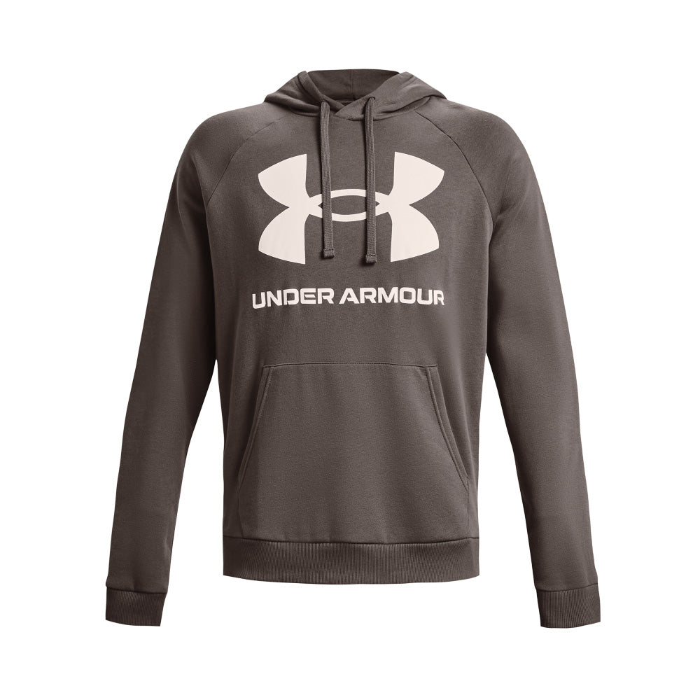 UNDER ARMOUR RIVAL FLEECE BIG LOGO CLAY HOODIE