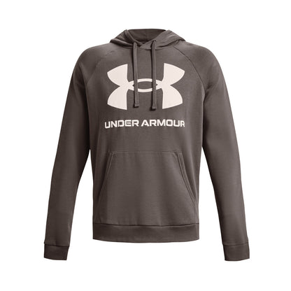 UNDER ARMOUR RIVAL FLEECE BIG LOGO CLAY HOODIE