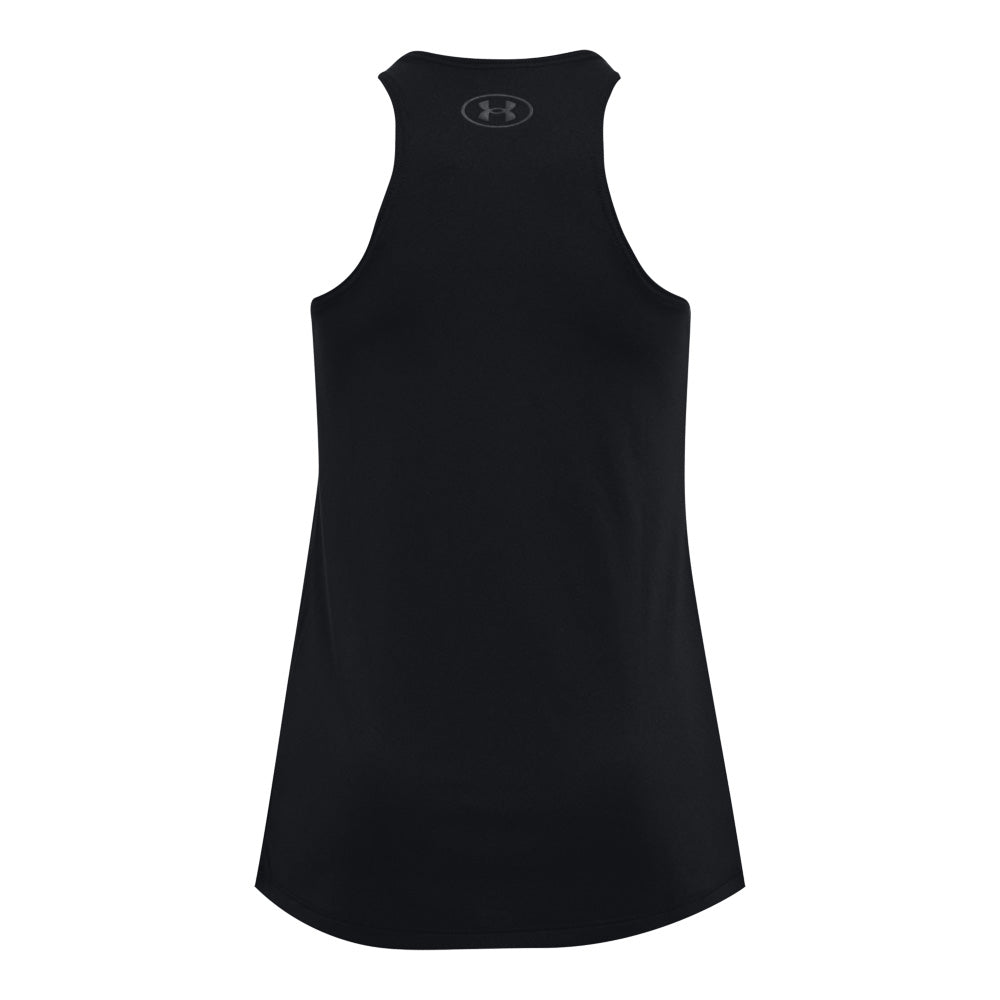 UNDER ARMOUR TECH GIRLS BLACK TANK TOP