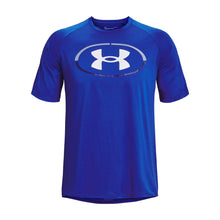 UNDER ARMOUR TECH 2.0 LOCK UP BLUE T SHIRT