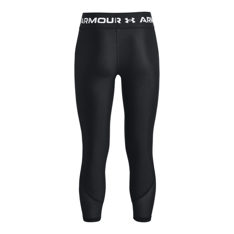 UNDER ARMOUR ANKLE CROP GIRLS BLACK/WHITE PANTS