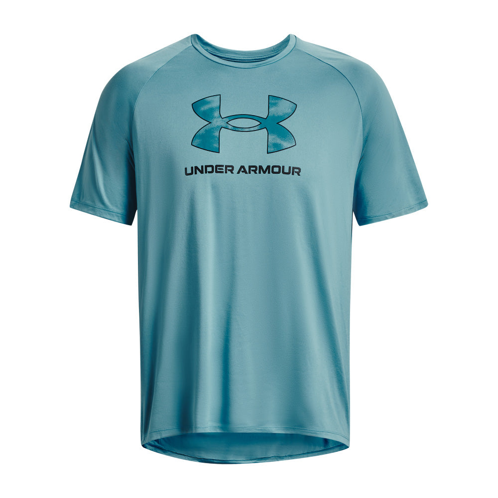 UNDER ARMOUR TECH BASE LAYER SHORT SSLEEVE T SHIRT - GLACIER BLUE