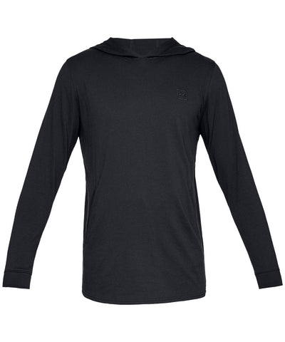 UNDER ARMOUR MEN'S RIVAL JERSEY HOODIE - BLACK