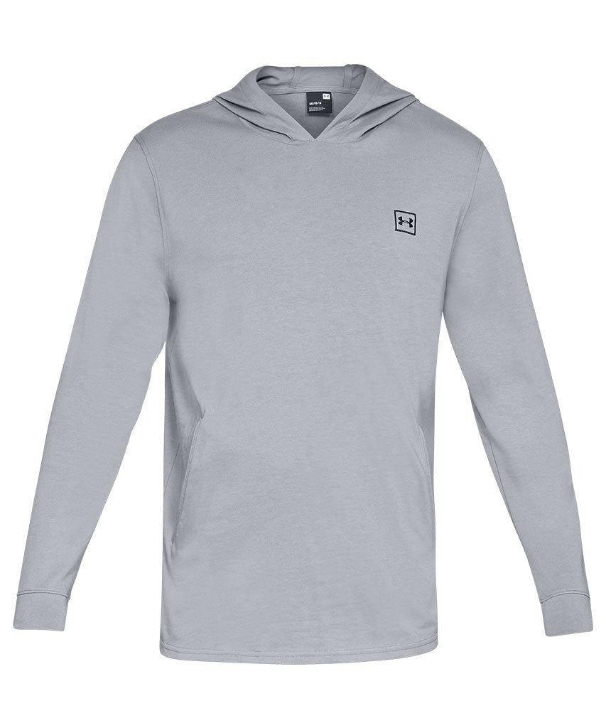 UNDER ARMOUR MEN'S RIVAL JERSEY HOODIE - GREY