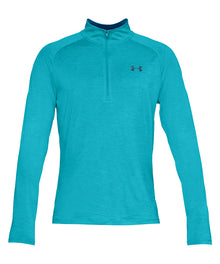 UNDER ARMOUR MEN'S TECH HALF ZIP TOP - BLUE