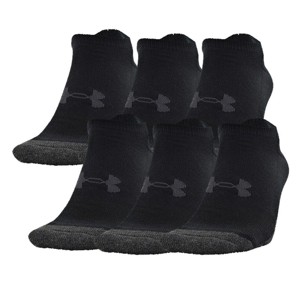 UNDER ARMOUR MEN'S PERFORM TECH NO SHOW 6 PACK - BLACK