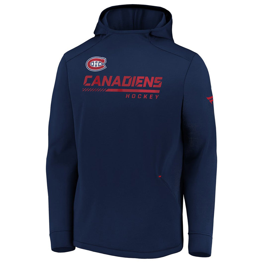 MONTREAL CANADIENS FANATICS MEN'S AUTHENTIC PRO LOCKER ROOM PO HOODIE