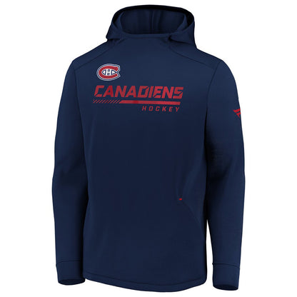 MONTREAL CANADIENS FANATICS MEN'S AUTHENTIC PRO LOCKER ROOM PO HOODIE