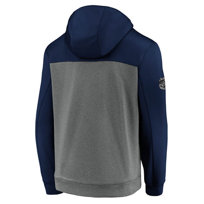 MONTREAL CANADIENS FANATICS MEN'S AUTHENTIC PRO TRAVEL HALF ZIP HOODIE