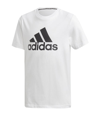 ADIDAS KIDS  MUST HAVES BADGE OF SPORT T SHIRT - WHITE/BLACK