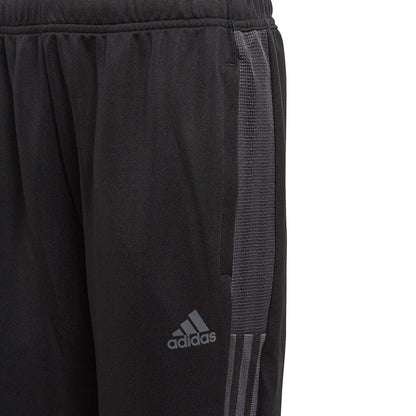 ADIDAS KID'S TIRO TRACK PANTS -BLACK/BLACK