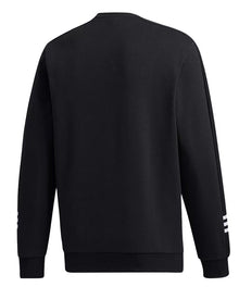 ADIDAS MEN'S COZY FLEECE SWEATER - BLACK/WHITE