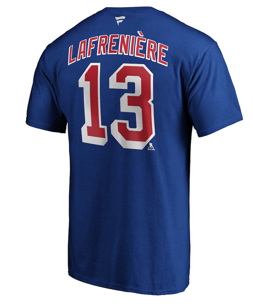 Alexis Lafrenire New York Rangers Fanatics Men'S Name And Number T Shirt
