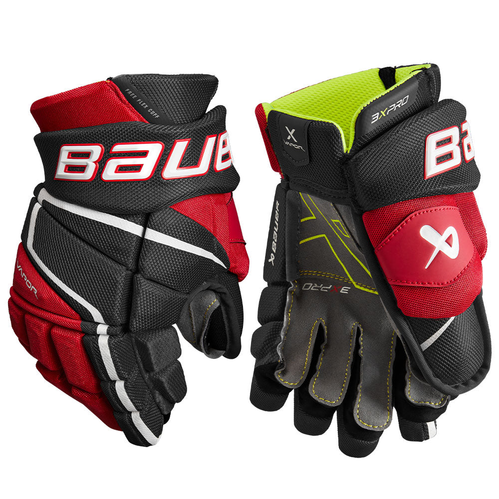BAUER VAPOR 3X PRO JUNIOR HOCKEY GLOVES