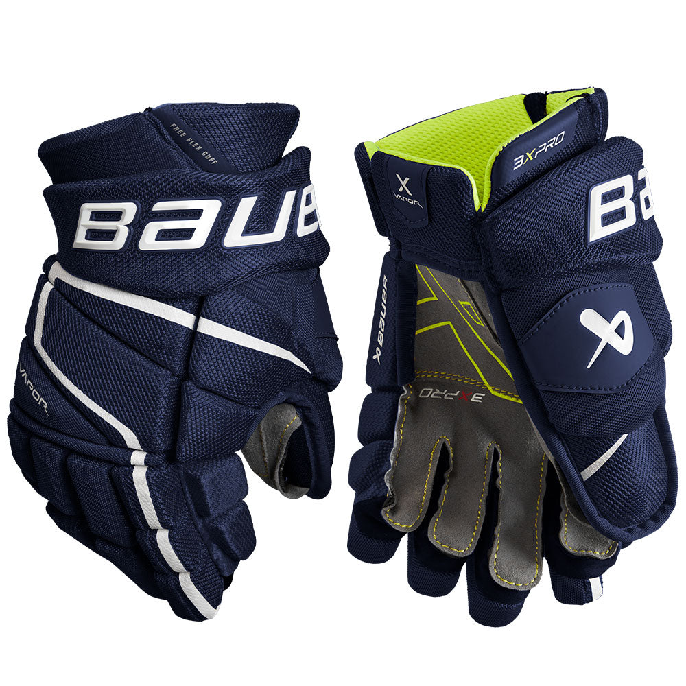 BAUER VAPOR 3X PRO JUNIOR HOCKEY GLOVES