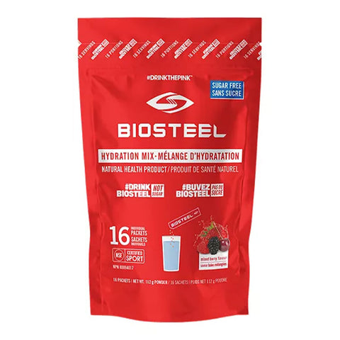 BIOSTEEL HYDRATION MIX 16 COUNT BAG - MIXED BERRY