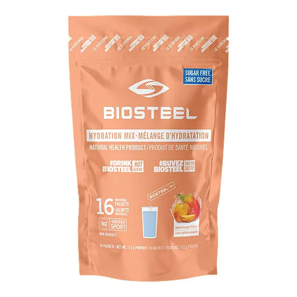 BIOSTEEL HYDRATION MIX 16 COUNT BAG - PEACH MANGO