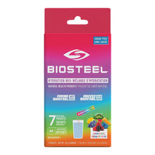 BIOSTEEL HYDRATION SPORTS DRINK MIX 7 COUNT BOX - RAINBOW TWIST