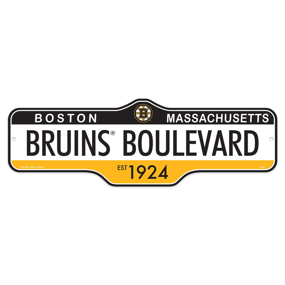 BOSTON BRUINS DELUXE STREET SIGN 8X23