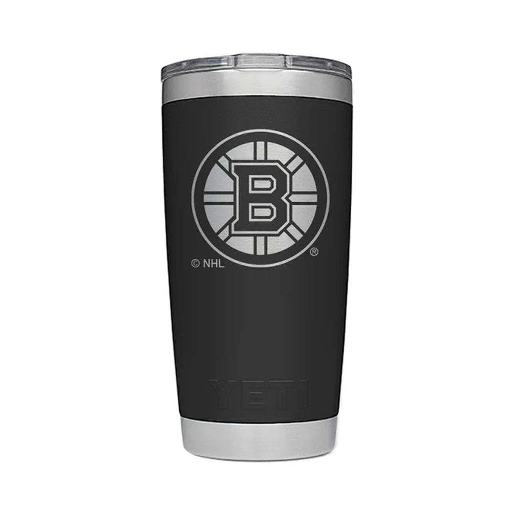 BOSTON BRUINS YETI RAMBLER 20OZ TUMBLER