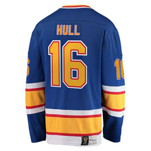 BRETT HULL ST. LOUIS BLUES FANATICS MEN'S HERITAGE BREAKAWAY JERSEY