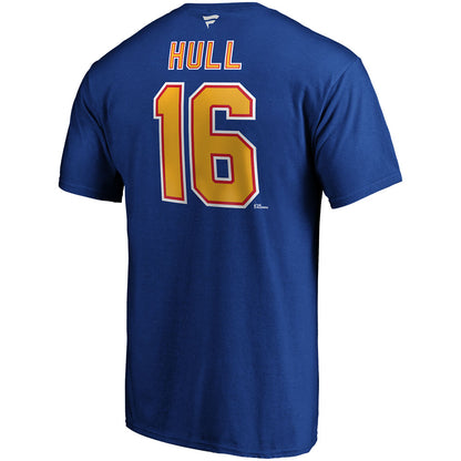 BRETT HULL ST. LOUIS BLUES FANATICS MEN'S HERITAGE T SHIRT