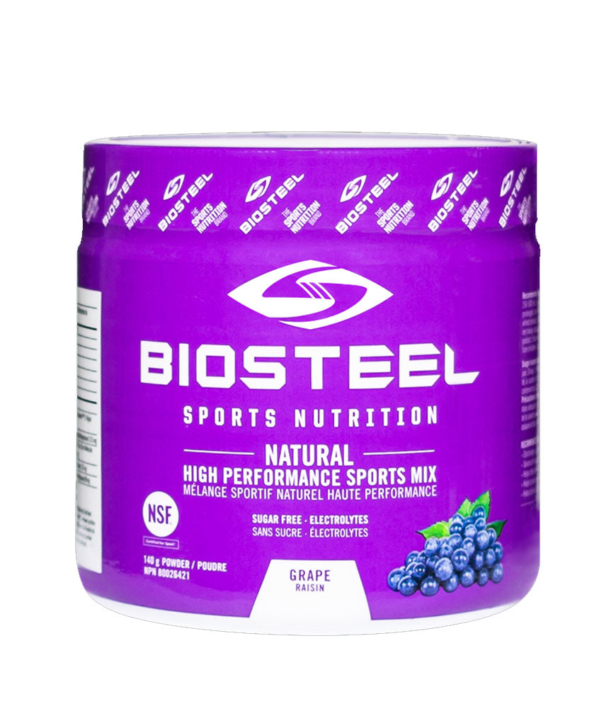 BIOSTEEL NATURAL HIGH PERFORMANCE SPORTS DRINK - GRAPE 140g