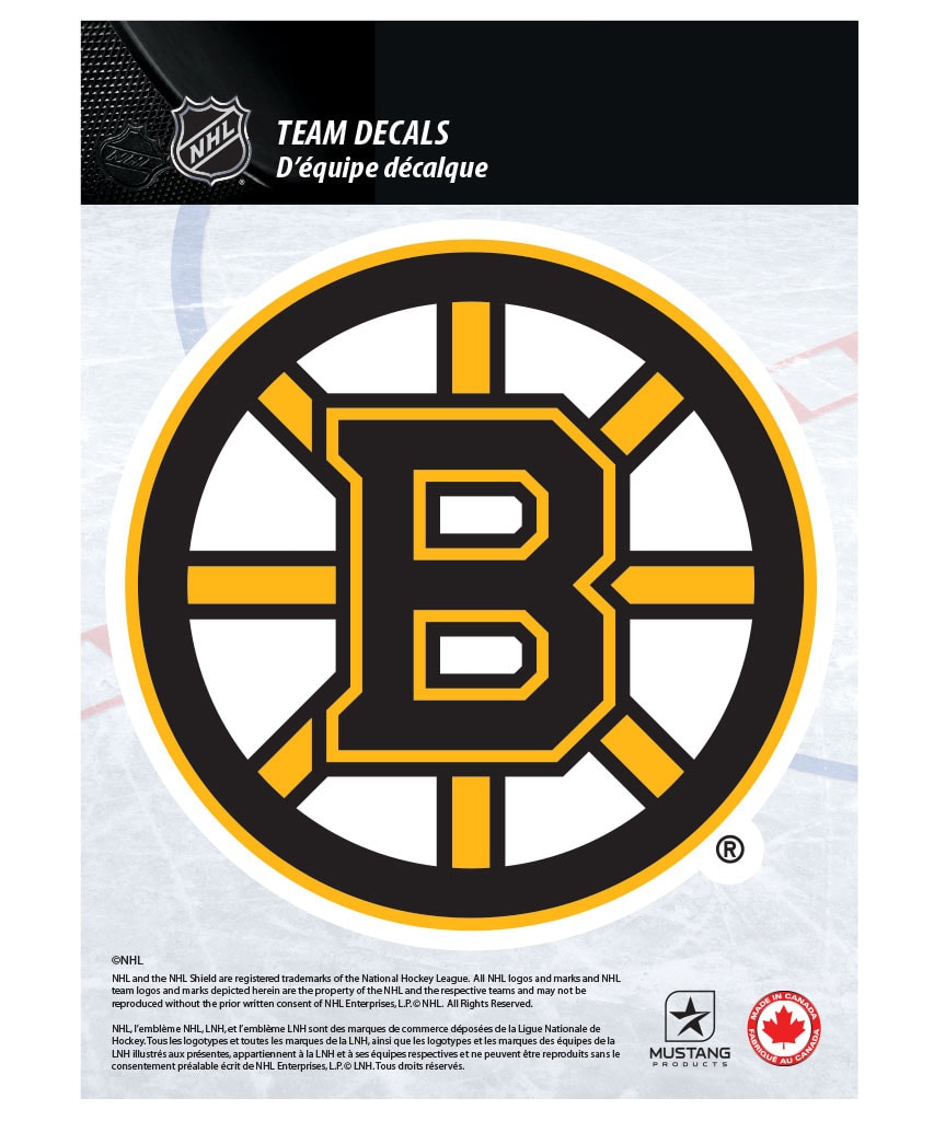 BOSTON BRUINS 5" X 7" NHL TEAM DECAL