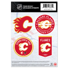 CALGARY FLAMES 5" X 7" MINI DECAL SET