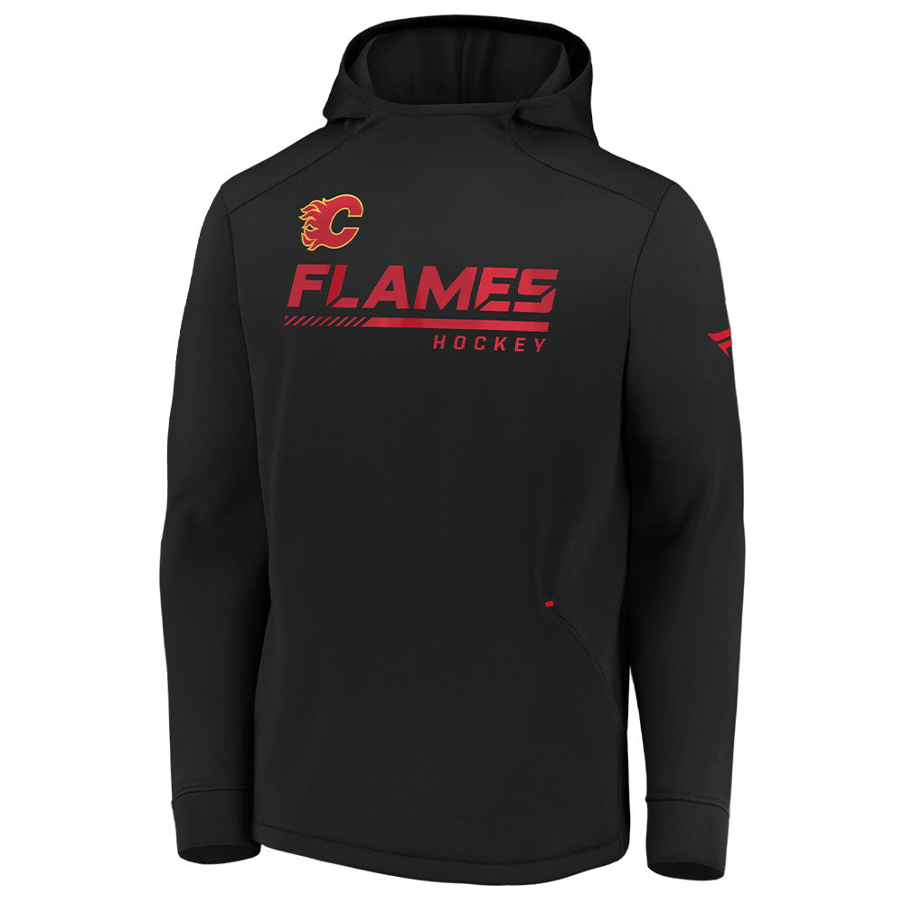 CALGARY FLAMES FANATICS MEN'S AUTHENTIC PRO LOCKER ROOM PO HOODIE