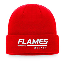 CALGARY FLAMES FANATICS MEN'S AUTHENTIC PRO LOCKER ROOM CUFF BEANIE TOQUE