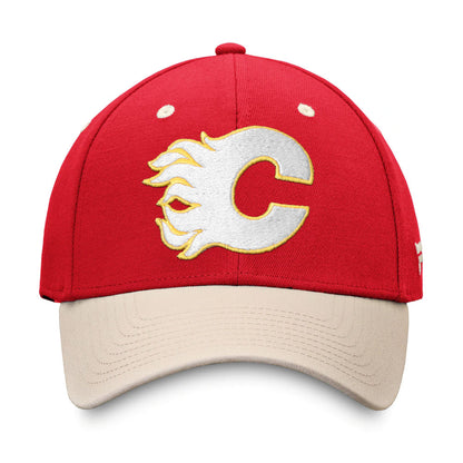 CALGARY FLAMES FANATICS MEN'S TRUE CLASSICS STRUCTURED STRETCH FLEX HAT