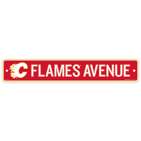 CALGARY FLAMES STREET SIGN 4X23