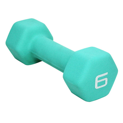 CAP BARBELL 6 LB NEOPRENE DUMBBELL