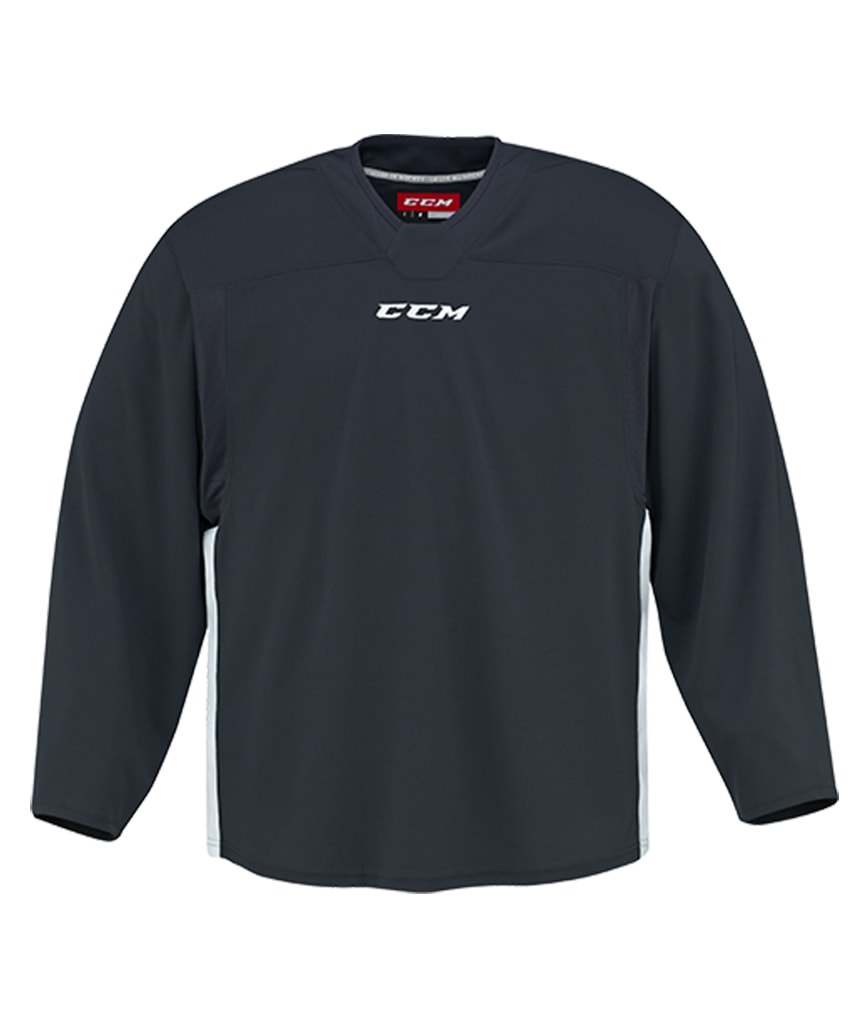 CCM 6000 MID SR PRACTICE JERSEY - BLACK/WHITE