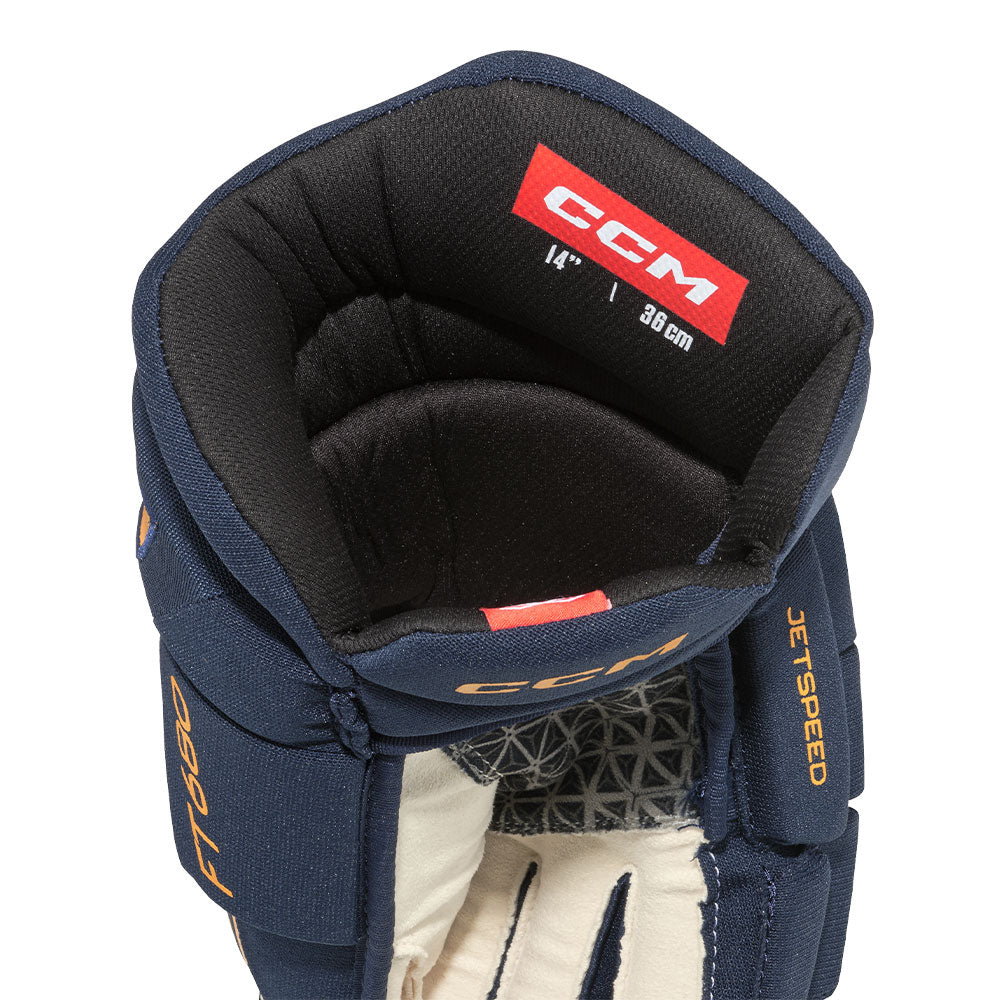 CCM JETSPEED FT680 JUNIOR HOCKEY GLOVES