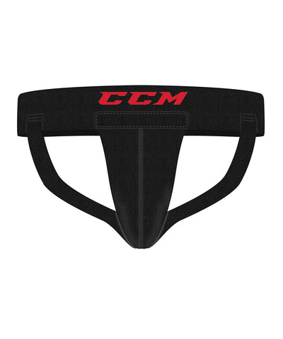 CCM PRO DELUXE SUPPORT JR JOCK WITH CUP